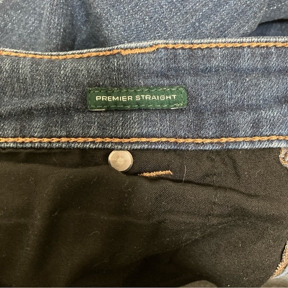 LAUREN RALPH LAUREN Women’s Premier Straight Mid Rise Stretch Blue Jeans Size 32 - Picture 7 of 16